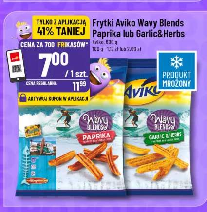 Frytki wavy blends papryka lub garlic&herbs