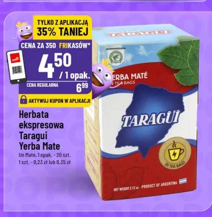 Herbata ekspresowa Taragui Yerba Mate Un Mate