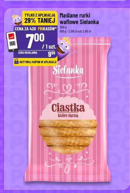 Maślane rurki waflowe