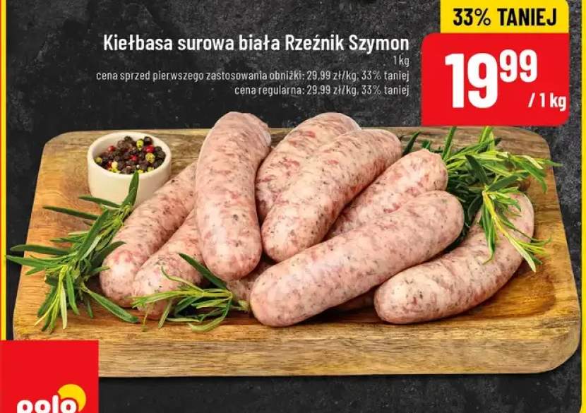 Kiełbasa surowa biała Rzeźnik Szymon