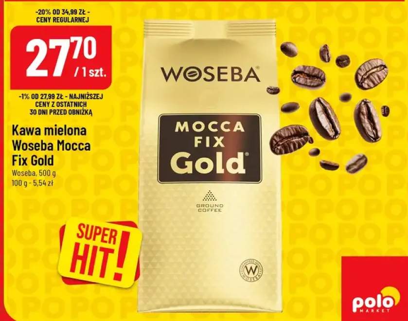 Kawa mielona Mocca Fix Gold