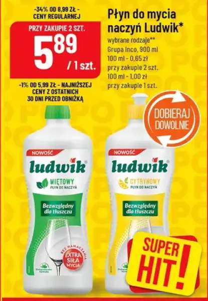 Płyn do mycia naczyń ludwik