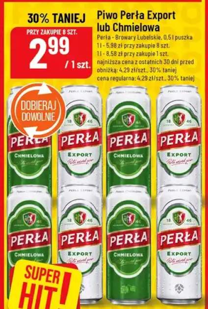 Piwo perła export lub chmielowa