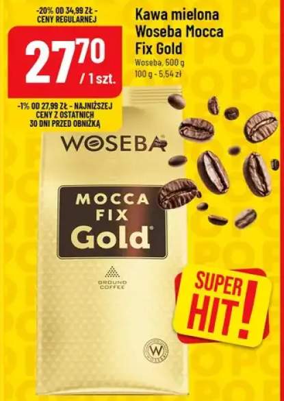 Kawa mielona woseba mocca fix gold