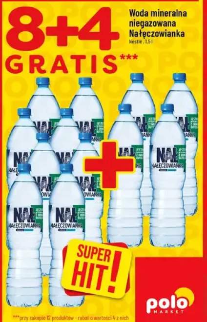 Woda mineralna niegazowana nałęczowianka