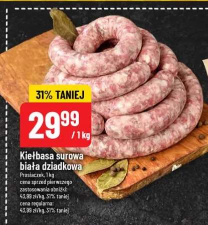 Kiełbasa surowa biała dziadkowa