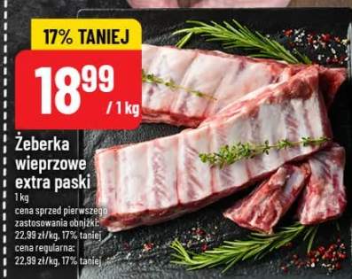 Żeberka wieprzowe extra paski