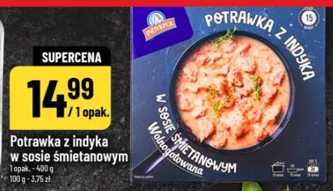 Potrawka z indyka w sosie śmietanowym