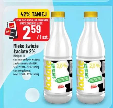 Mleko świeże Łaciate 2%