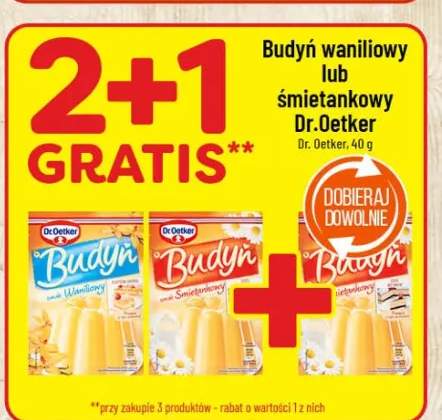 Budyń waniliowy lub śmietankowy