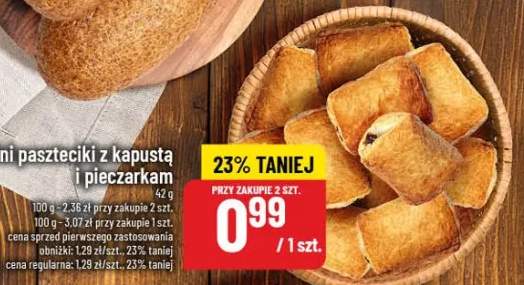 Mini paszteciki z kapustą i pieczarkam