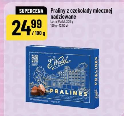 Praliny z czekolady mlecznej nadziewane