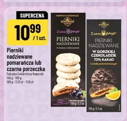 Pierniki nadziewane pomarańcza lub czarna porzeczka