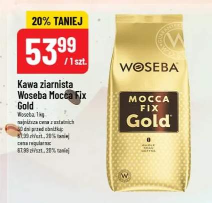 Kawa ziarnista Woseba Mocca Fix Gold