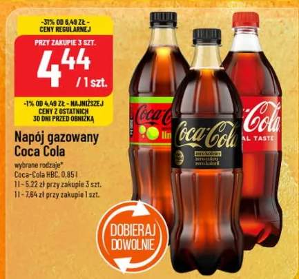 Napój gazowany różne rodzaje