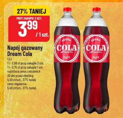 Napój gazowany Dream Cola