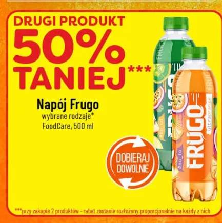 Napój Frugo różne rodzaje