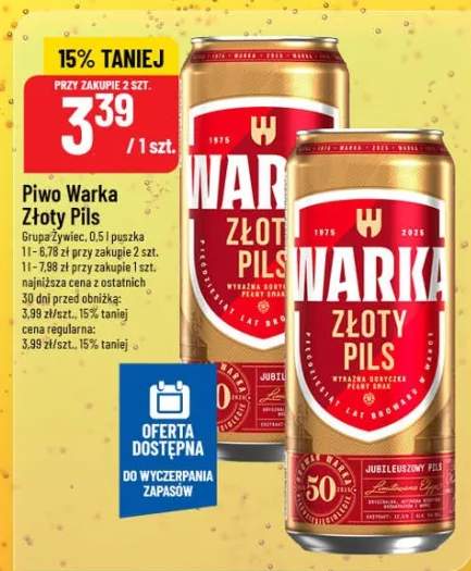 Piwo Złoty Pils Grupa Żywiec