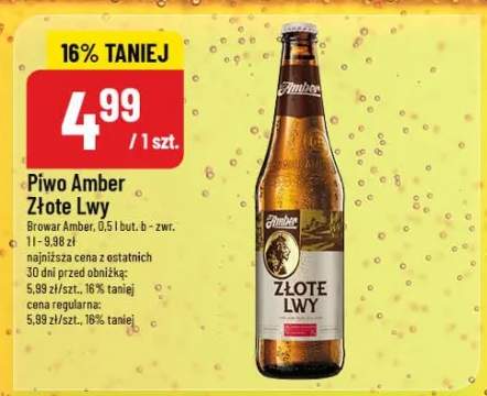 Piwo Złote Lwy Browar Amber