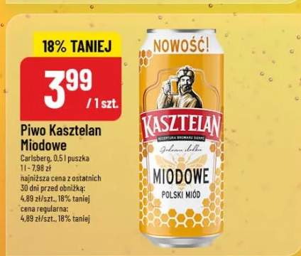 Piwo Miodowe Carlsberg