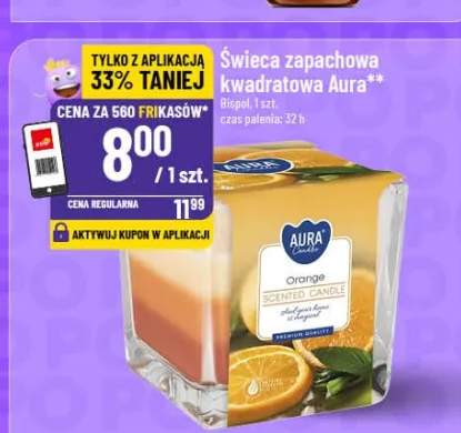 Świeca zapachowa kwadratowa Aura