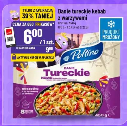 Danie tureckie kebab z warzywami