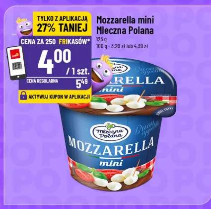 Mozzarella mini mleczna Polana