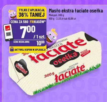 Masło ekstra łaciate osełka