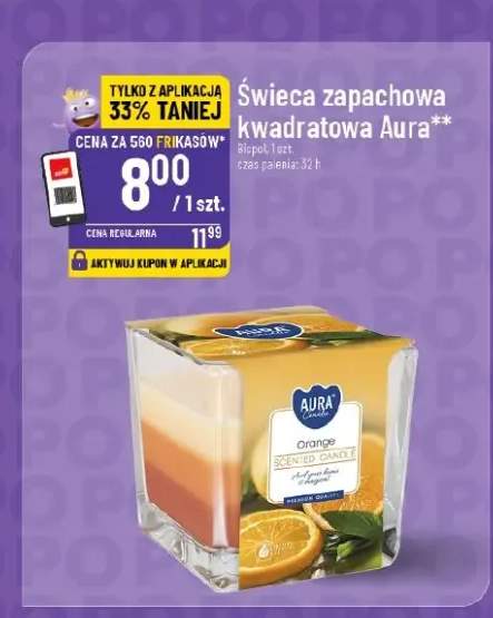 Świeca zapachowa kwadratowa orange