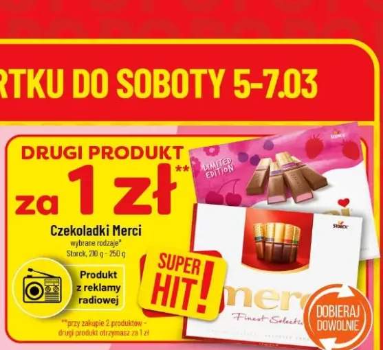 Czekoladki Merci wybrane rodzaje