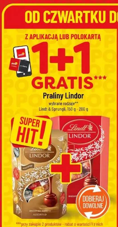 Praliny Lindor wybrane rodzaje