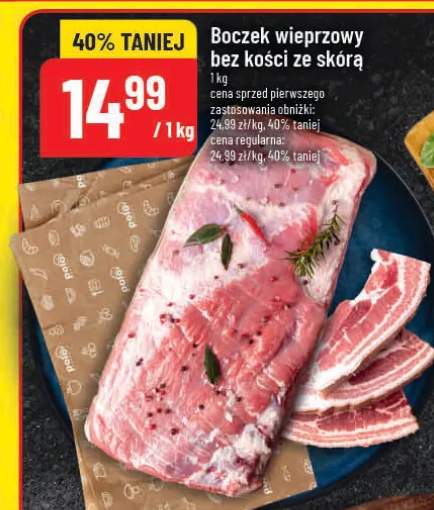 Boczek wieprzowy bez kości ze skórą