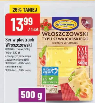 Ser w plastrach Włoszczowski typu szwajcarskiego