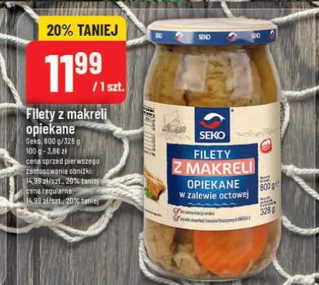 Filety z makreli opiekane w zalewie octowej