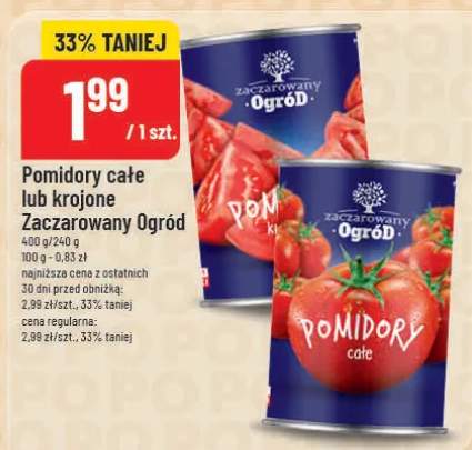 Pomidory całe lub krojone