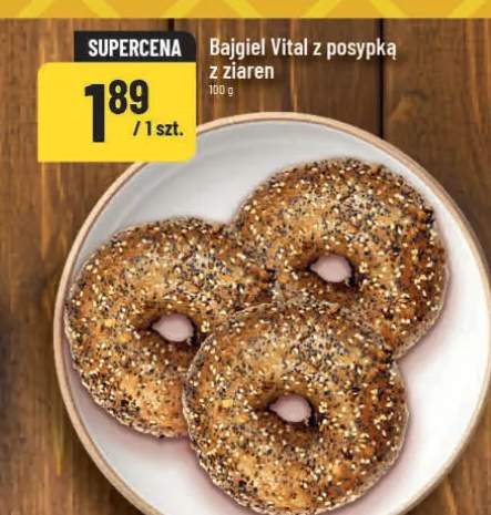 Bajgiel Vital z posypką z ziaren