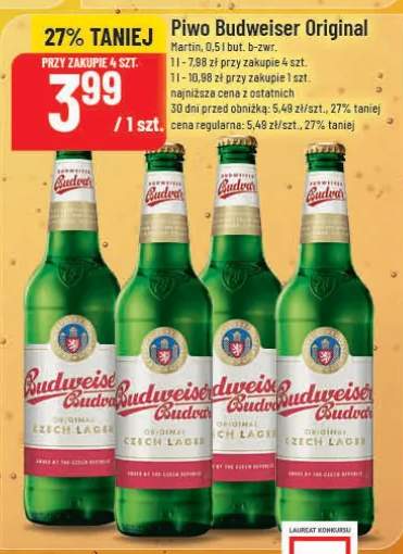 Piwo Budweiser Original