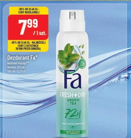 Dezodorant Fa wybrane rodzaje Henkel, 150 ml 100 ml - 5,33 zł