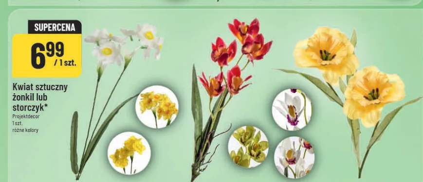 Kwiat sztuczny żonkil lub storczyk