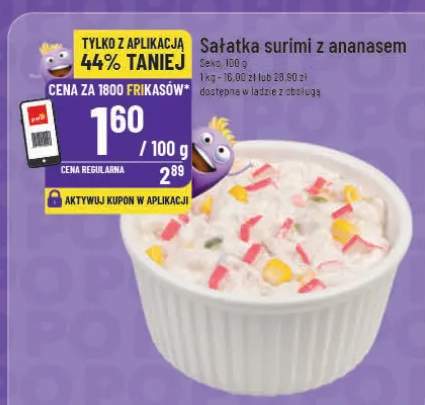 Sałatka surimi z ananasem