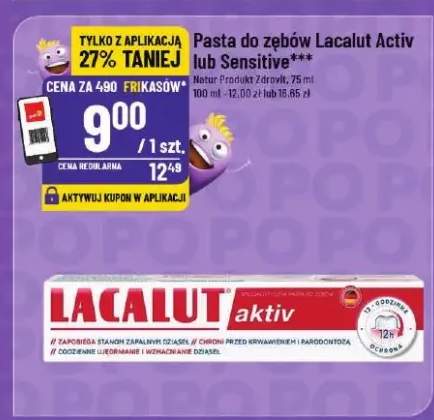 Pasta do zębów Activ lub Sensitive