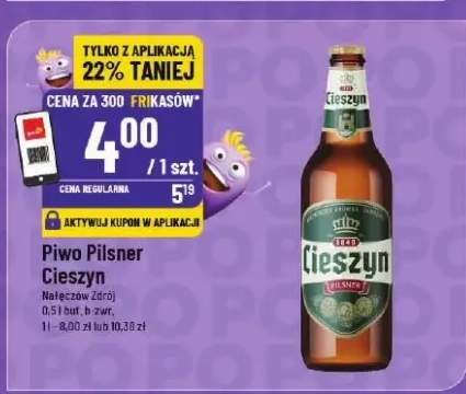 Piwo Pilsner Cieszyn