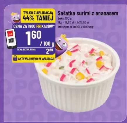 Sałatka surimi z ananasem