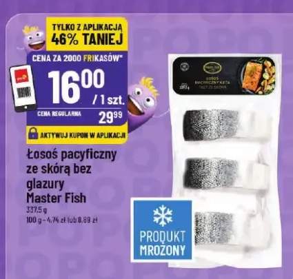 Łosoś pacyficzny ze skórą bez glazury