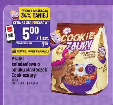 Płatki śniadaniowe o smaku ciasteczek Cookiezaury