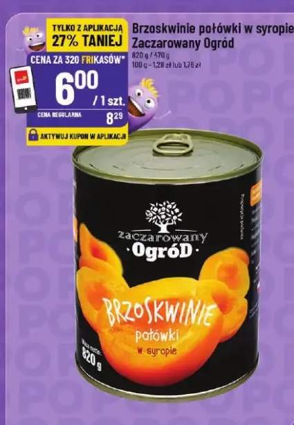 Brzoskwinie połówki w syropie