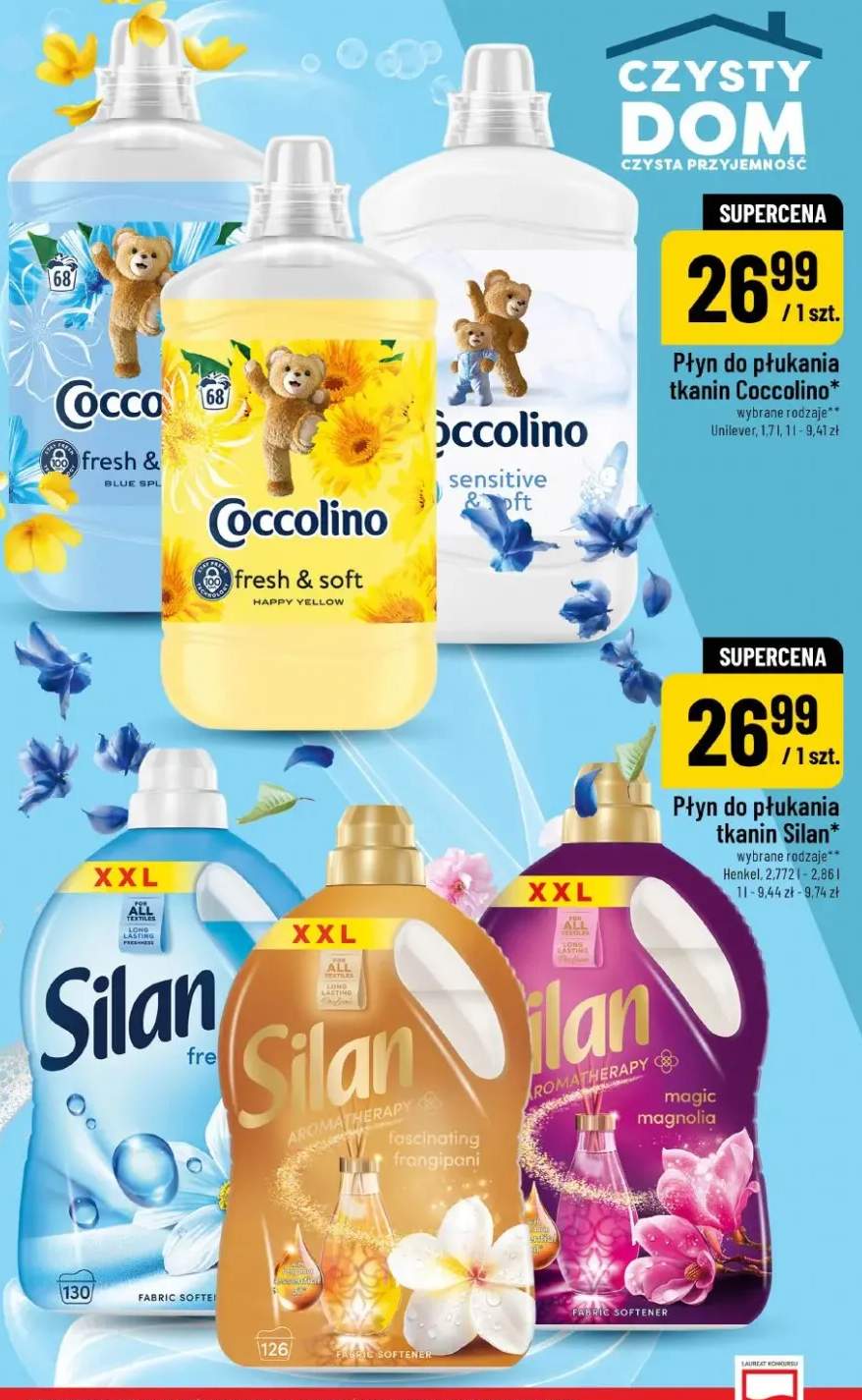 Płyn do płukania tkanin wybrane rodzaje