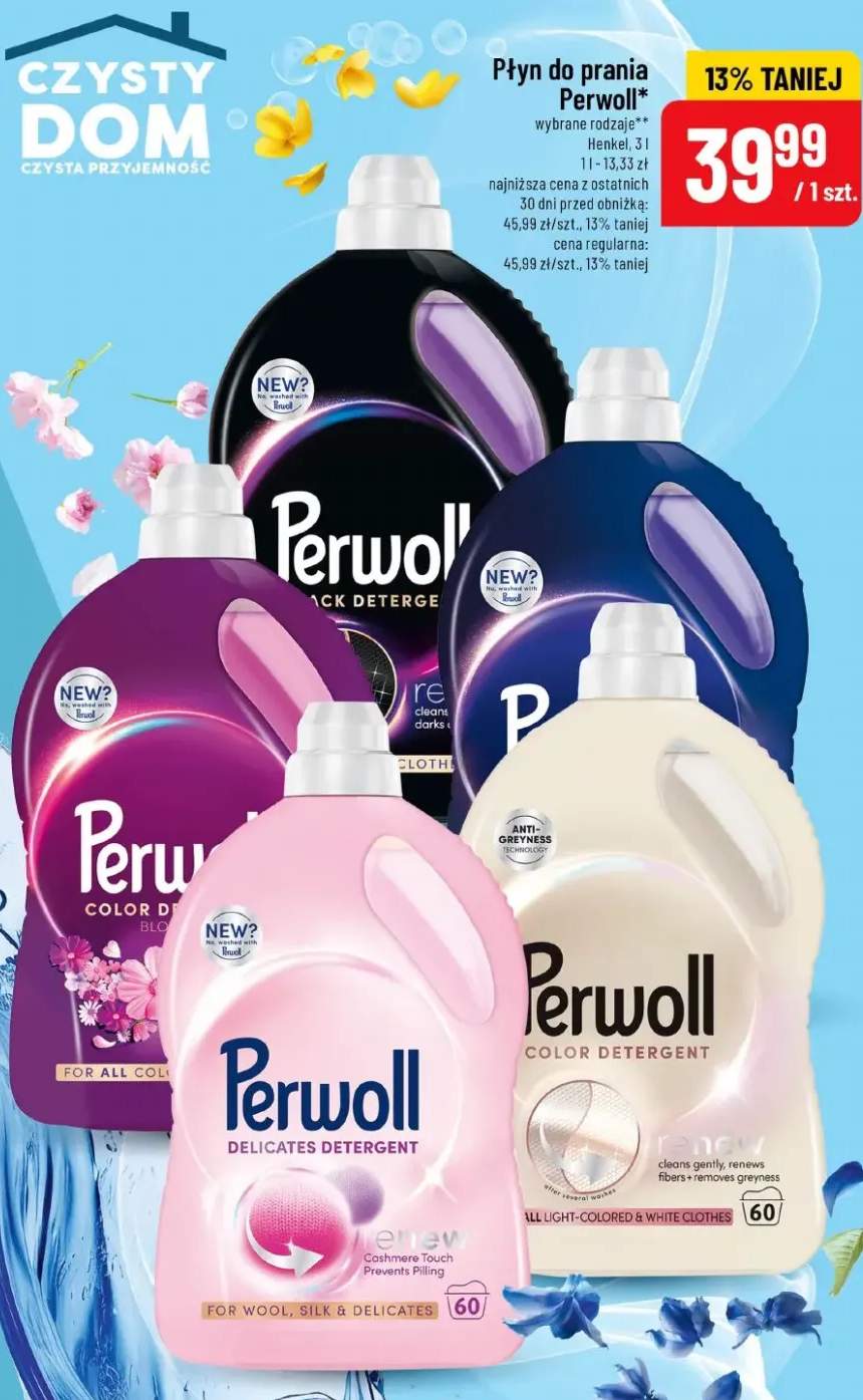 Płyn do prania wybrane rodzaje