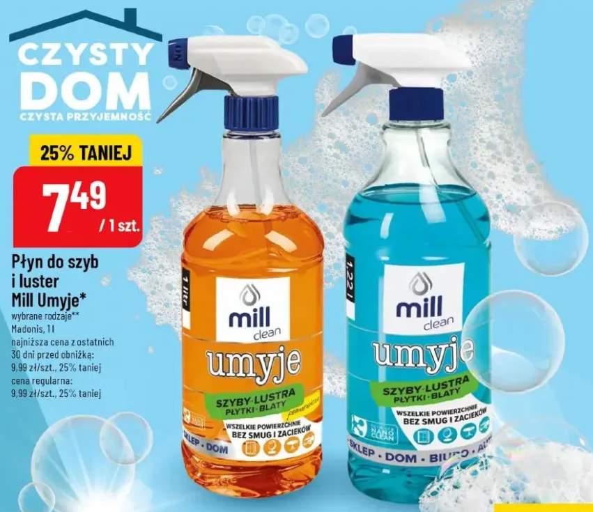 Płyn do szyb i luster umyje pomarańczowy