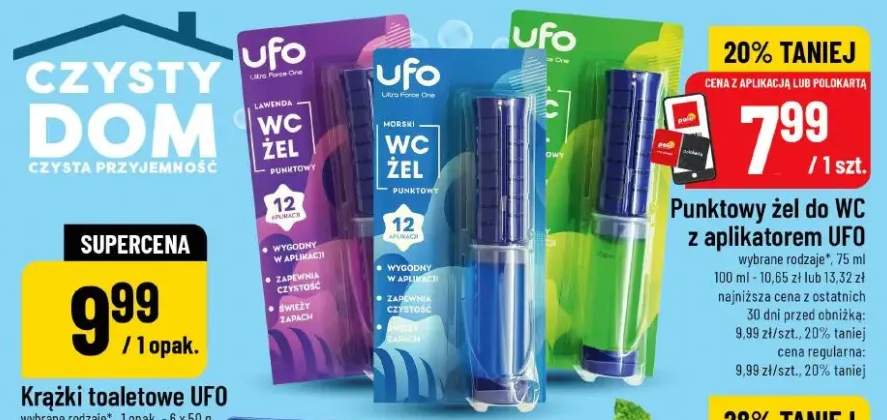 Punktowy żel do WC z aplikatorem